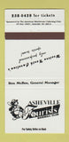 Matchbook Cover - Asheville Tourists Baseball NC 1995 Schedule 30 Strike