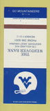 Matchbook Cover - Westover Bank WV Mountaineers 1987 Schedule 30 Strike
