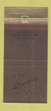 Matchbook Cover - Savery Hotel Spa Des Moines IA 30 Strike