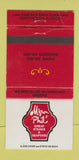 Matchbook Cover - Myron & Phil Steak Northbrook IL WEAR 30 Strike