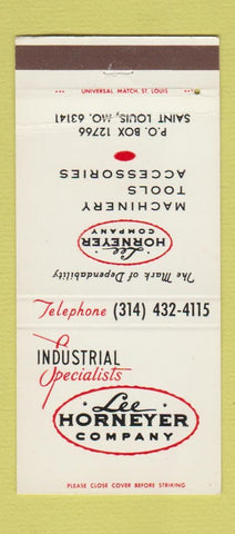 Matchbook Cover - Lee Horneyer Machinery Tools St Louis MO 30 Strike