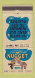 Matchbook Cover - Dick Graves' Nugget Casino Sparks NV 30 Strike