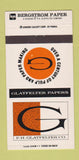 Matchbook Cover - Glatfelter Paper Bergstrom Spring Grove Neenah WI 30 Strike