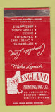 Matchbook Cover - New England Printing Ink Boston MA WEAR 30 Strike
