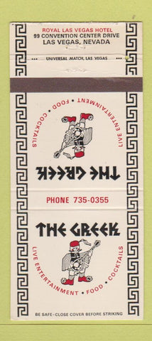 Matchbook Cover - The Greek Restaurant Las Vegas NV 30 Strike