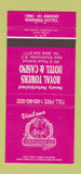 Matchbook Cover - Bourbon St Cafe New Westminster BC Royal Towers 30 Strike