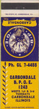 Matchbook Cover - Matchbook Cover Elks Club Carbondale IL