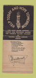 Matchbook Cover - Cerebral Palsy Light A Life Huron SD WEAR 30 Strike