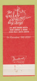 Matchbook Cover - The Galley Restaurant Sioux Falls SD 30 Strike
