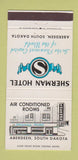 Matchbook Cover - Sherman Hotel Aberdeen SD 30 Strike