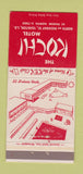 Matchbook Cover - Kochi Motel Yankton SD 30 Strike