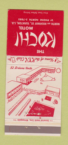 Matchbook Cover - Kochi Motel Yankton SD 30 Strike