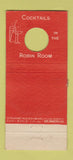 Matchbook Cover - Roun dRobin Restaurant Sherman Oaks CA 21 Strike Feature