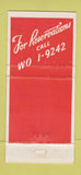 Matchbook Cover - Sammy Safferin's Steak House Detroit MI 30 Strike