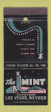 Matchbook Cover - Mint Casino Las Vegas NV 30 Stick