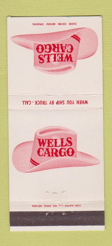 Matchbook Cover - Wells Cargo Trucking NV CA ID 30 Strike