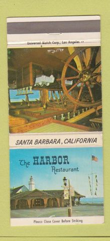 Matchbook Cover - Harbor Restaurant Santa Barbara CA WEAR 30 Strike