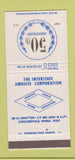 Matchbook Cover - Interstate Amiesite Concordville PA 1974 30 Strike