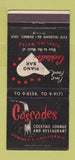 Matchbook Cover - Cascades Restaurant Downey CA 30 Strike