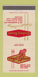 Matchbook Cover - Royal Lancer Motel Restaurant Long Beach CA 30 Strike