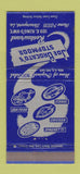 Matchbook Cover - Joe Brocato's Stopmoor Restaurant Shreveport LA 30 Strike
