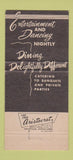 Matchbook Cover - Falcon Dining Lounge Detroit MI 30 Strike