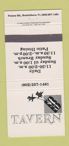 Matchbook Cover - Tavern Restaurant Brattleboro VT 30 Strike