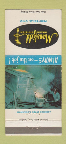 Matchbook Cover - Mansfield Brass Perrysville OH WEAR 30 Strike