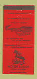 Matchbook Cover - Tally Ho Motor Lodge Washington DE 30 Strike