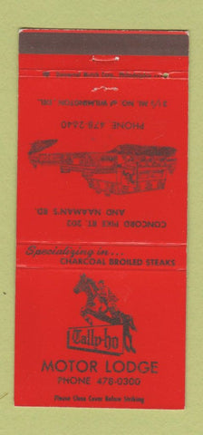 Matchbook Cover - Tally Ho Motor Lodge Washington DE 30 Strike