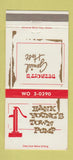 Matchbook Cover - Hank Young's Town Pump Detroit MI 30 Strike