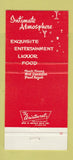 Matchbook Cover - Hank Young's Town Pump Detroit MI 30 Strike