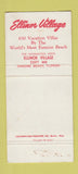 Matchbook Cover - Ellinor Village Ormond Beach FL 30 Strike
