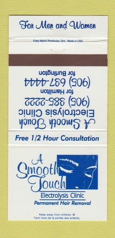 Matchbook Cover - Electrolysis Clinic Hamilton Burlington ON 30 Strike