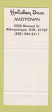 Matchbook Cover - Sandia Springs Lounge Holiday Inn Albuquerque NM 30 Strike