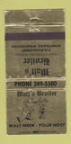Matchbook Cover - Walt's Broiler Montesano WA WORN 30 Strike