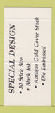 Matchbook Cover Loco Motions Pocatello ID Cassidy's Restaurant SAMPLE 30 Strike