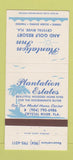 Matchbook Cover - Plantation Inn Golf Resort Crystal River FL 30 Strike