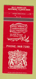 Matchbook Cover - Plantation Seafood Steak Westmont IL 30 Strike