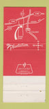 Matchbook Cover - Plantation Seafood Steak Westmont IL 30 Strike