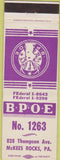 Matchbook Cover - Matchbook Cover Elks Club McKees Rocks PA