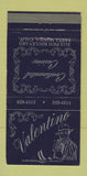 Matchbook Cover - Valentino Restaurant Santa Monica CA 30 Strike