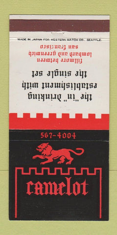 Matchbook Cover - Camelot Bar San Francisco CA 30 Strike