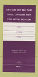 Matchbook Cover - Camelot Bar San Francisco CA 30 Strike