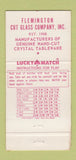 Matchbook Cover - Flemington Cut Glass Flemington NY 30 Strike