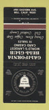 Matchbook Cover - California Bell Club Bell CA poker cards 30 Strike