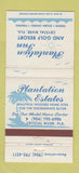 Matchbook Cover - Plantation Inn Golf Resort Crystal River FL WEAR 30 Strike