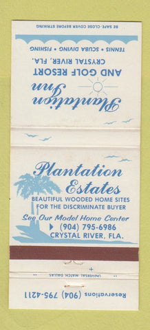Matchbook Cover - Plantation Inn Golf Resort Crystal River FL WEAR 30 Strike