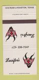 Matchbook Cover - Lucifer's Houston TX devil 30 Strike