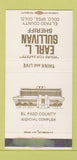 Matchbook Cover Earl Sullivan Sheriff El Paso County Colorado Springs 30 Strike